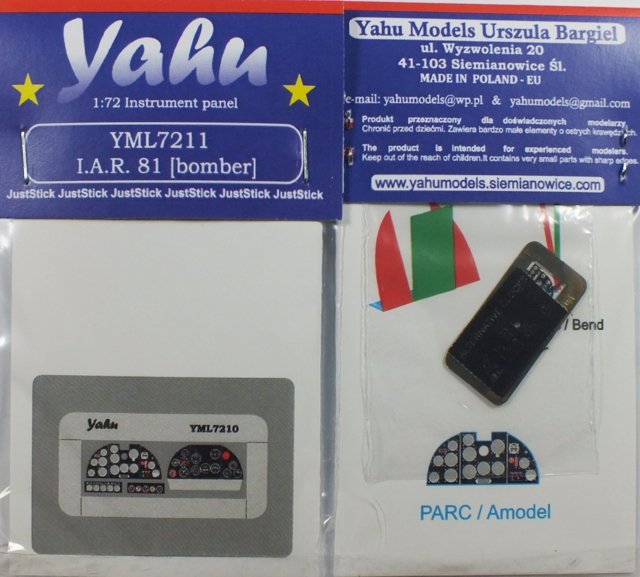 Yahu YML7211 IAR81 version bombe (modèle A / Parc Model) 1/72 