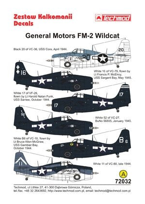 Techmod 72032 - General Motors FM-2 Wildcat 1/72 – immagine 2