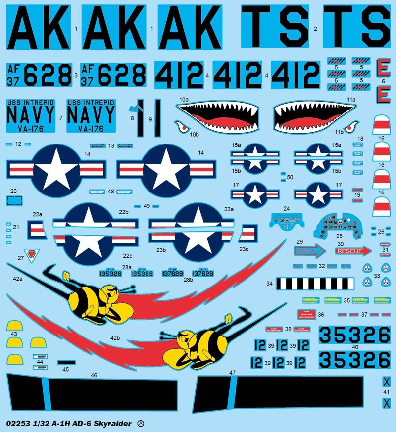 Trumpeter 02253 A-1H AD-6 Skyraider 1/32 – image 14