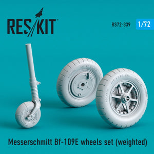 RESKIT RS72-0339 BF-109E JEU DE ROUES (LESTÉ) 1/72