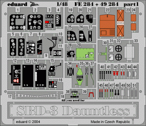 Eduard FE284 SBD-3 MINIATURES PRÉCISES 1/48