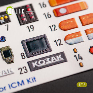 KELIK K35020 KOZAK-2 UKRAINIAN MRAP 3D DÉCALCOMANIES POUR MAQUETTE ICM 1/35 – imagen 6