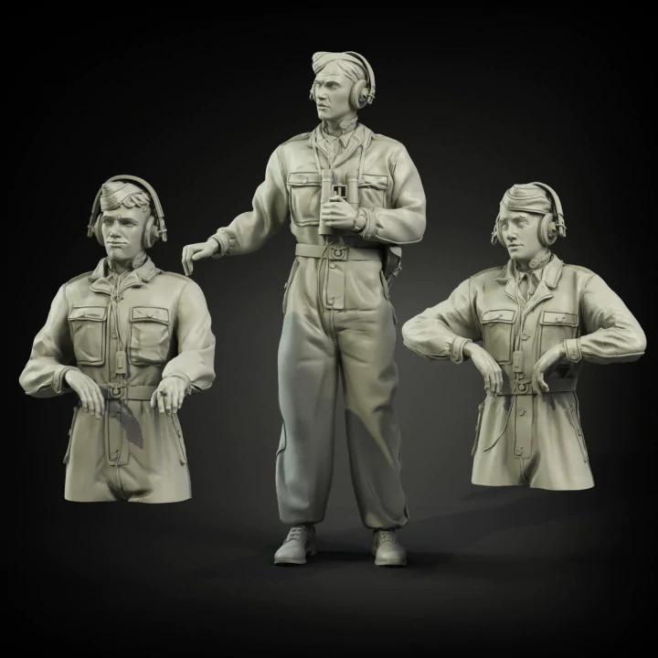 Ensemble de combinaisons de camouflage Waffen SS pour équipage de char Panzer Art FI35-022, échelle 1/35