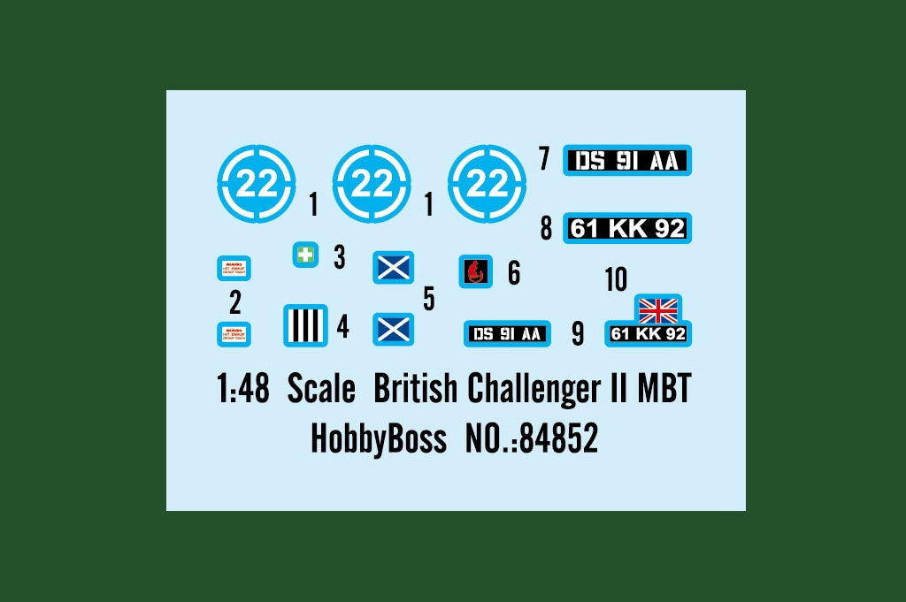 Hobby Boss 84852 Challenger II Char de combat principal britannique 1/48 – Bild 4