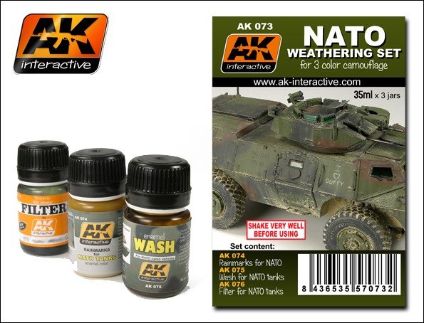 AK Interactive AK073 Ensemble de vieillissement Nato