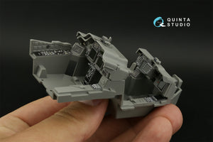 Intérieur imprimé en 3D et coloré sur papier décalcomanie (Takom) pour AH-64DI Saraf de Quinta Studio QDS-35104 (petite version) à l&amp;#39;échelle 1/35 – Bild 9