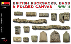 MiniArt 35599 SACS À DOS, SACS ET TOILES PLIÉES BRITANNIQUES GUERRE MONDIALE 1/35