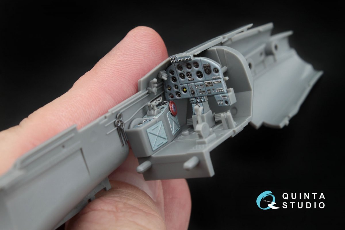 Intérieur imprimé en 3D et coloré sur papier décalcomanie Quinta Studio QD48020 IL-2 (pour maquette Tamiya) 1/48 – image 3