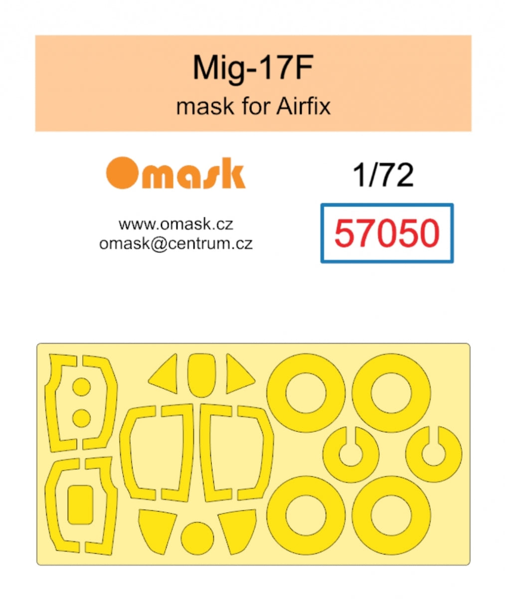 Masque Omask 57050 Mig-17F (pour Airfix) 1/72