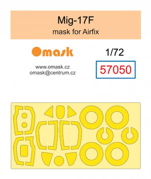 Masque Omask 57050 Mig-17F (pour Airfix) 1/72