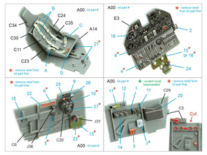 Intérieur coloré imprimé en 3D sur papier décalcomanie Quinta Studio QD32208 P-40F WarHawk (Trumpeter) 1/32 – image 2