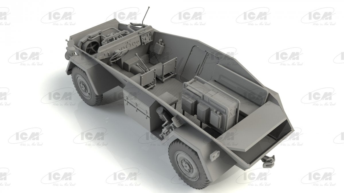 ICM 35110 Sd.Kfz. 247 Ausf.B, Véhicule Blindé du Commandement Allemand 1/35 – imagen 6