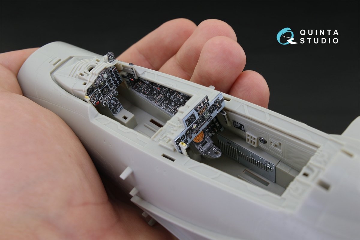 Intérieur imprimé en 3D et coloré sur papier décalcomanie Quinta Studio QD32037 F-4J (pour maquette Tamiya) 1/32 – image 6
