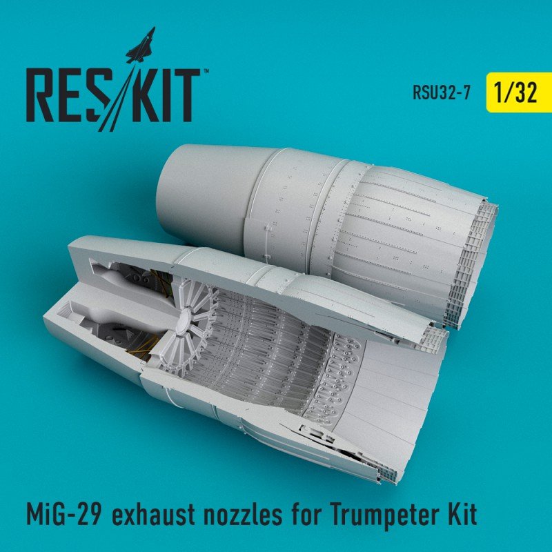 RESKIT RSU32-0007 Buses d&amp;#39;échappement MiG-29 pour Trumpeter Kit 1/32