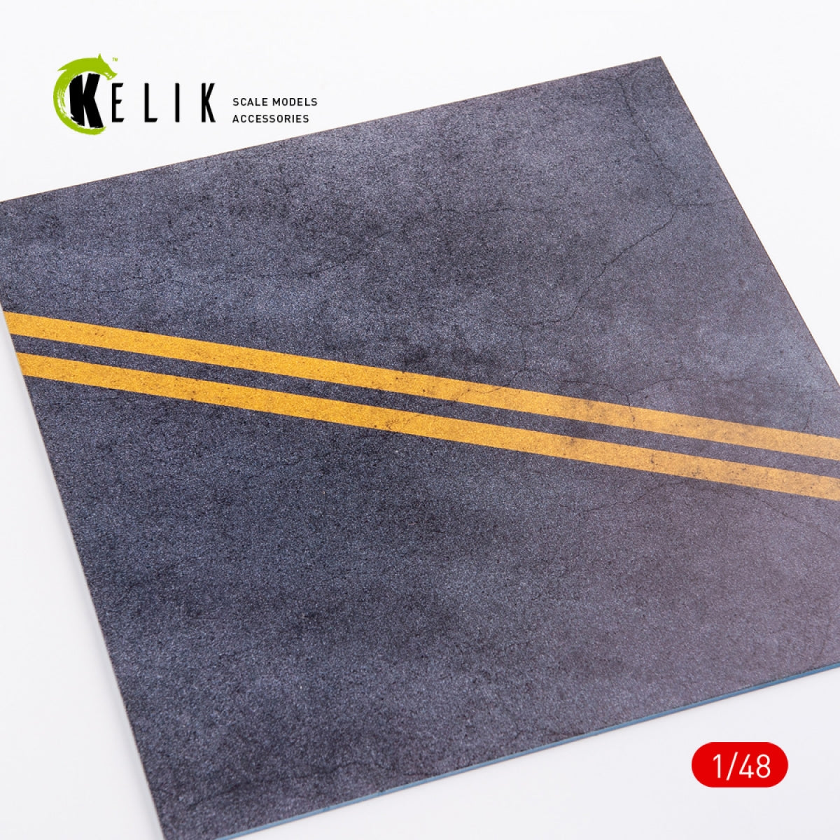 KELIK KS48008 ROUTE EN ASPHALTE POUR DRONES OU TOUT - ACRYLIQUE 3 MM (240 X 240 MM) 1/48
