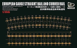 T-Model TK3505 Rail droit et courbe à l&amp;#39;échelle européenne 360 ​​mm 1/35