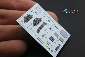 Intérieur imprimé en 3D et coloré sur papier décalcomanie Quinta Studio QD48097 Bf 109E (pour maquette Tamiya) 1/48  – image 6