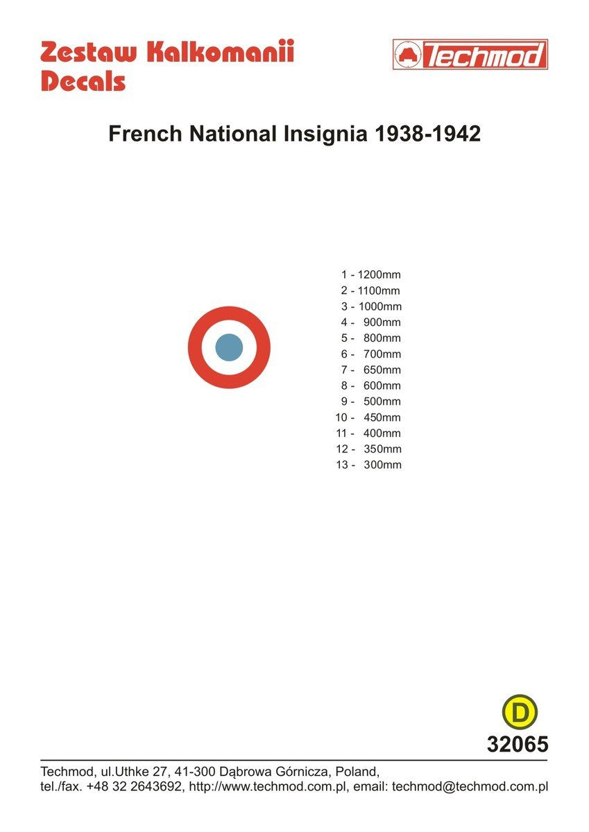 Techmod 32065 Insigne national français (1/32) – image 2