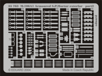 Eduard 35763 M-106A1 SPMortar blindé extérieur 1/35 Tamiya