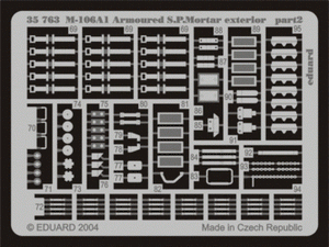 Eduard 35763 M-106A1 SPMortar blindé extérieur 1/35 Tamiya