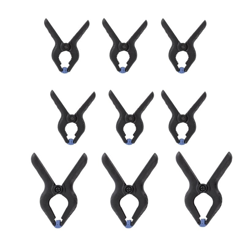 Ensemble de 9 pinces de serrage en nylon Modelcraft PCL3000 