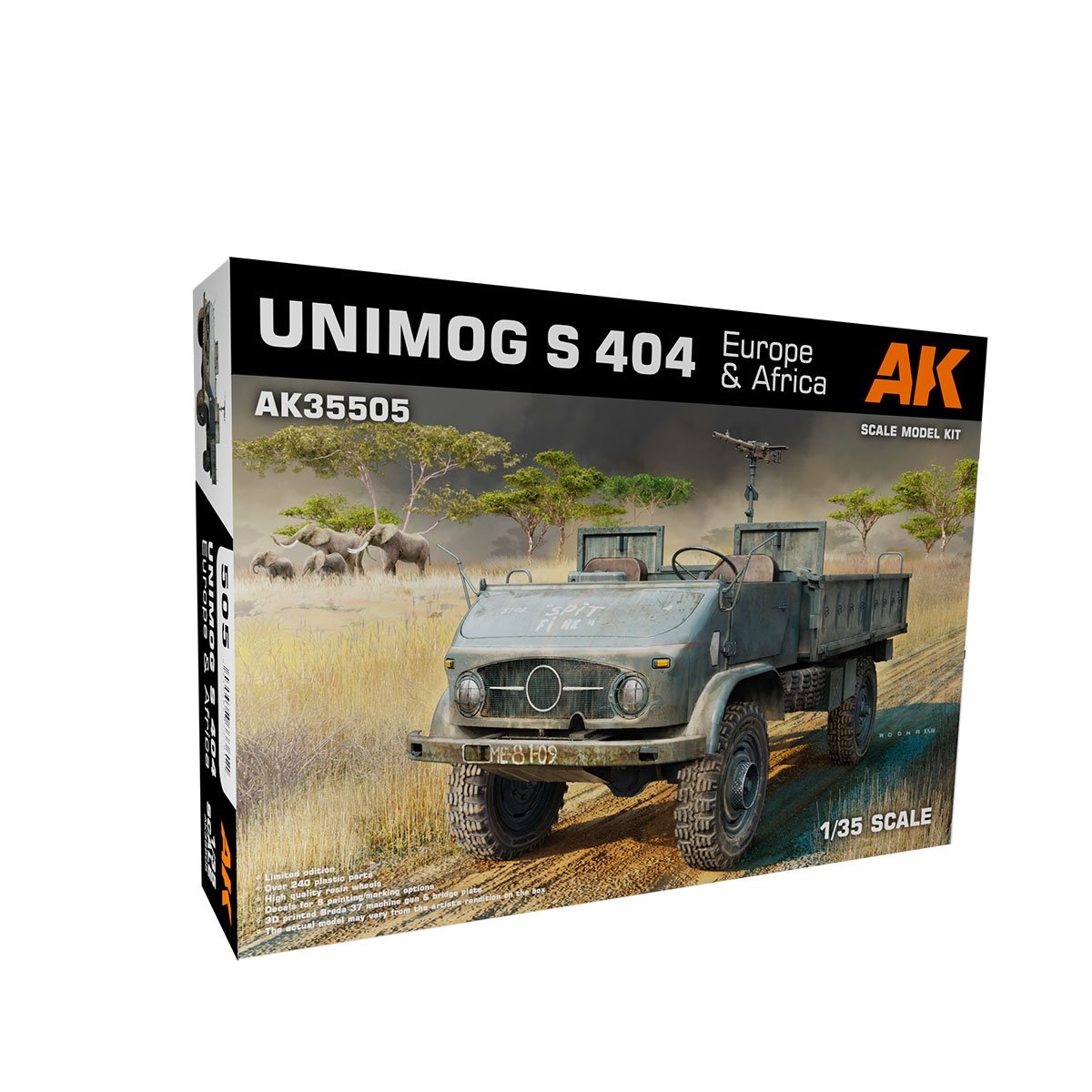 AK Interactive AK35505 UNIMOG S 404 EUROPE &amp; AFRIQUE 1/35