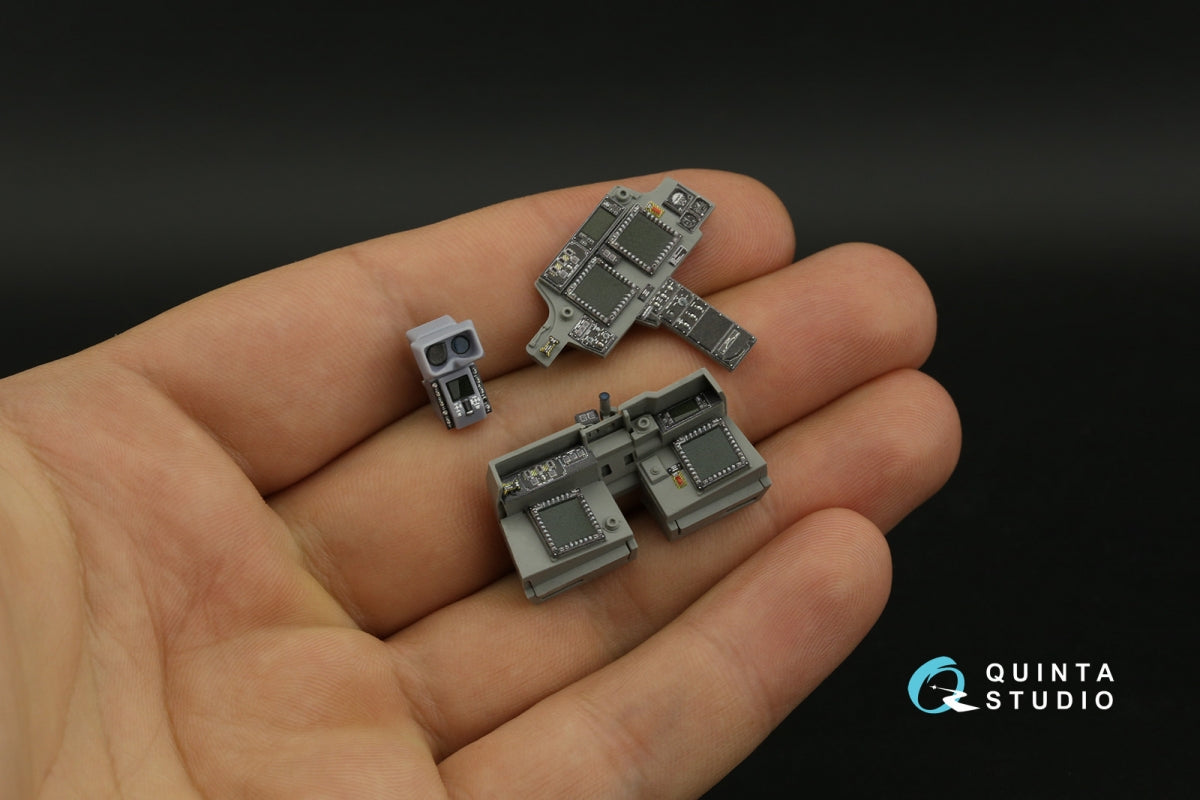 Quinta Studio QD+35106 AH-64D 3D-Printed &amp;amp; coloured Interior on decal paper (Takom) (with 3D-printed resin parts) 1/35 – zdjęcie 3