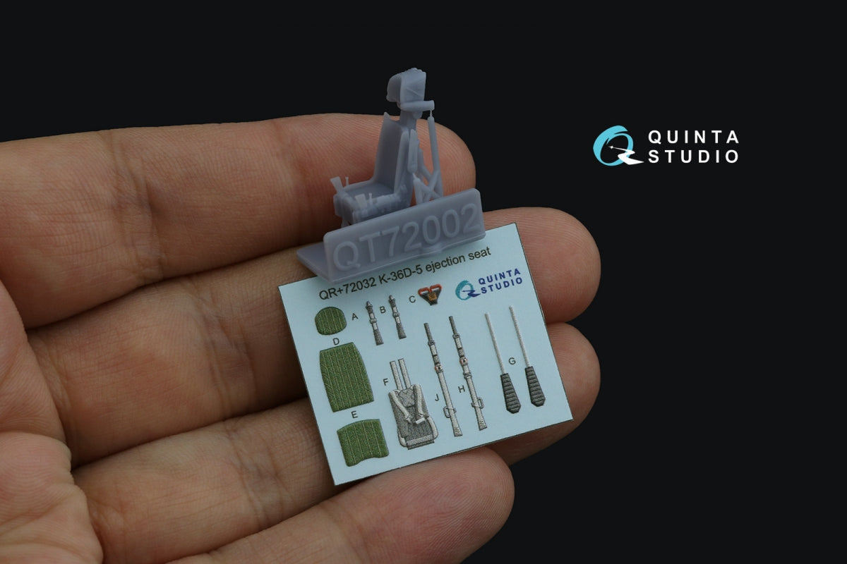 Quinta Studio QR+72032 K-36D-5 ejection seat (for Su-35, Su-57 aircraft) (All kits) 1/72 – zdjęcie 2