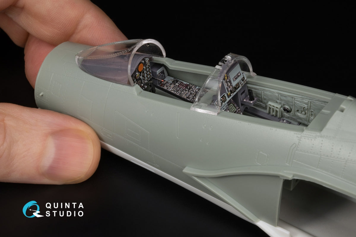 Quinta Studio QDS+48485 F-4B Phantom II Intérieur imprimé en 3D et coloré sur papier décalcomanie (Academy) (Petite version) (avec pièces en résine imprimées en 3D) 1/48 – image 12