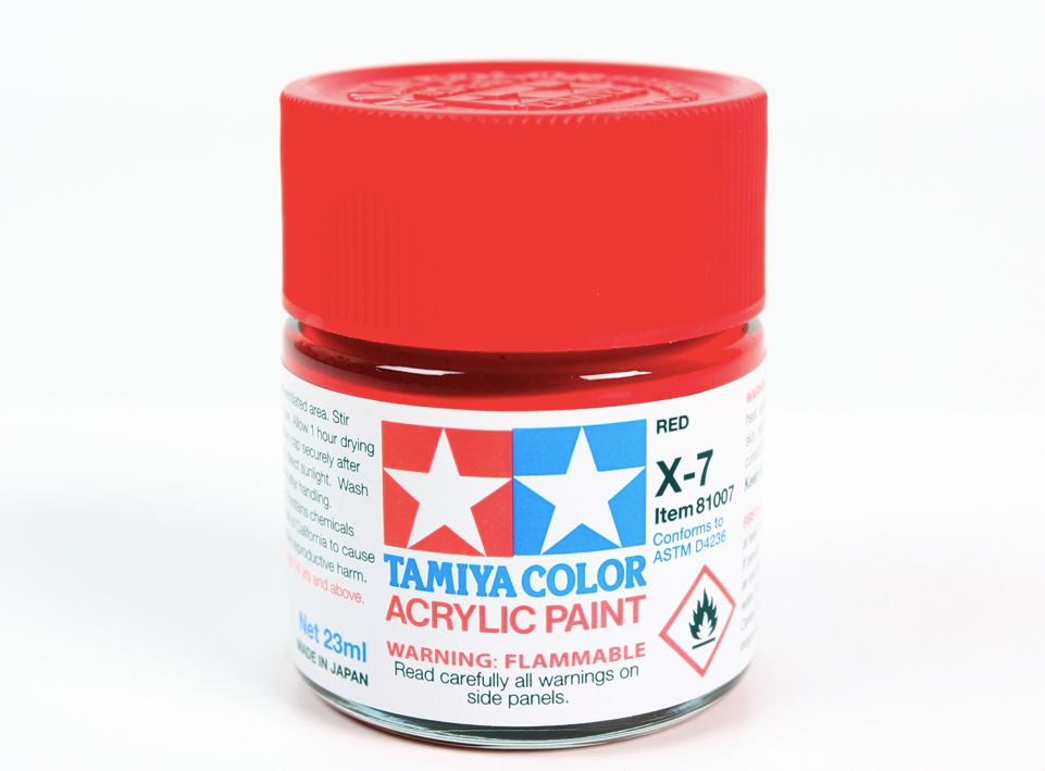 Tamiya 81007 Peinture acrylique X-7 Rouge 23 ml – Bild 2