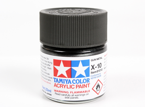 Tamiya 81010 Peinture acrylique X-10 Gun Metal 23 ml – image 2