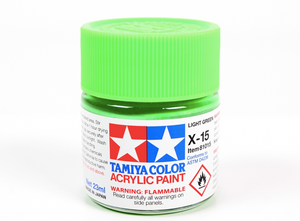 Tamiya 81015 Peinture acrylique X-15 Vert clair 23 ml – immagine 2