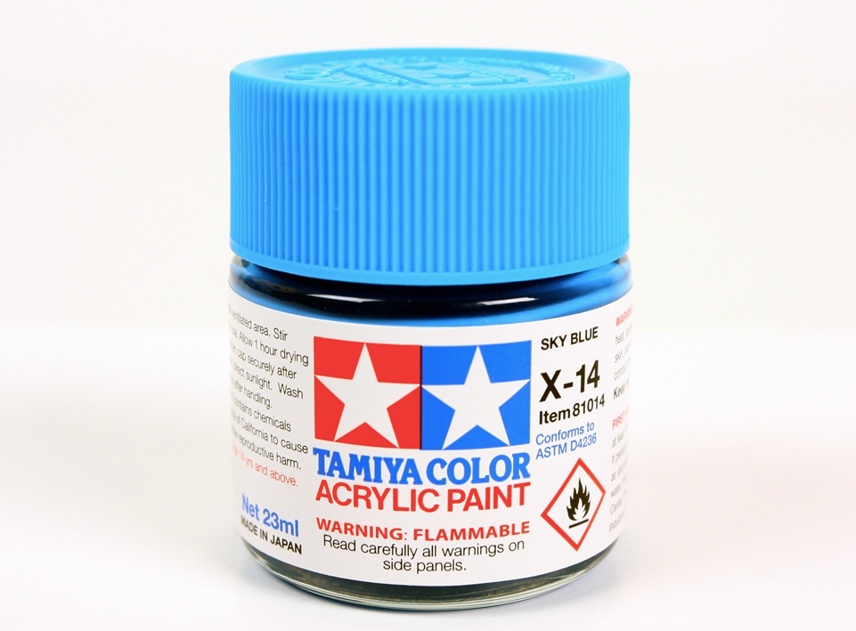 Tamiya 81014 Peinture acrylique X-14 Bleu ciel 23 ml – Bild 2