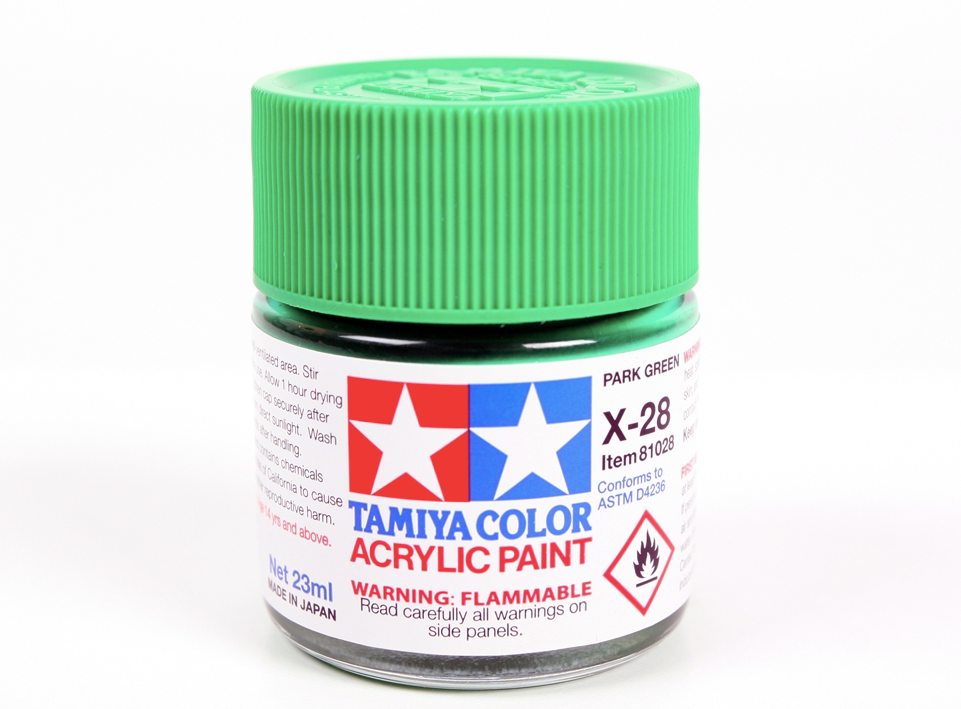 Tamiya 81028 Peinture acrylique X-28 Vert Parc 23 ml – Bild 2