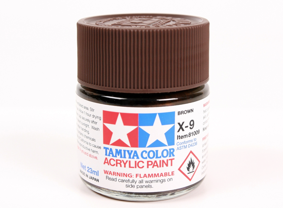 Tamiya 81009 Acryl X-9 Brun 23 ml – Bild 2