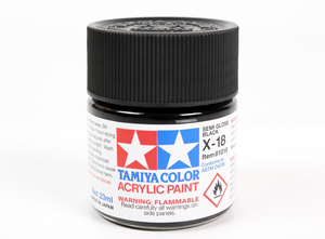 Tamiya 81018 Acryl X-18 Noir semi-brillant 23 ml – Bild 2