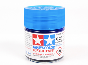 Tamiya 81023 Acryl X-23 Clear Blue 23ml – zdjęcie 3