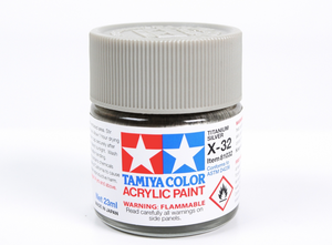 Tamiya 81032 Acryl X-32 Titanium Silver 23ml – zdjęcie 2