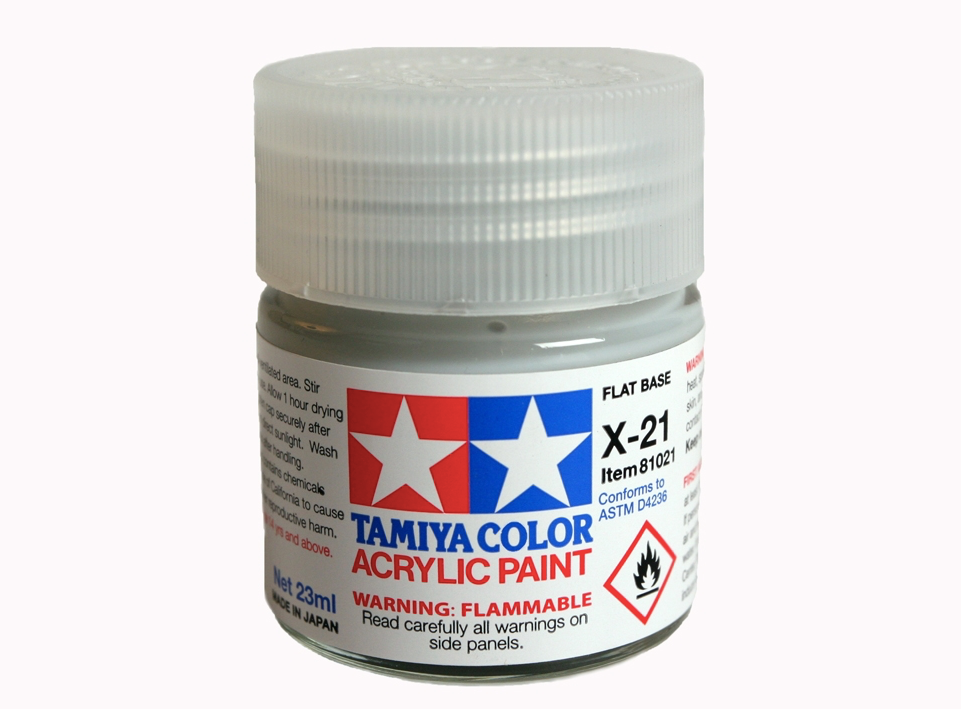 Tamiya 81021 Acrylique X-21 Socle plat 23 ml – Bild 2