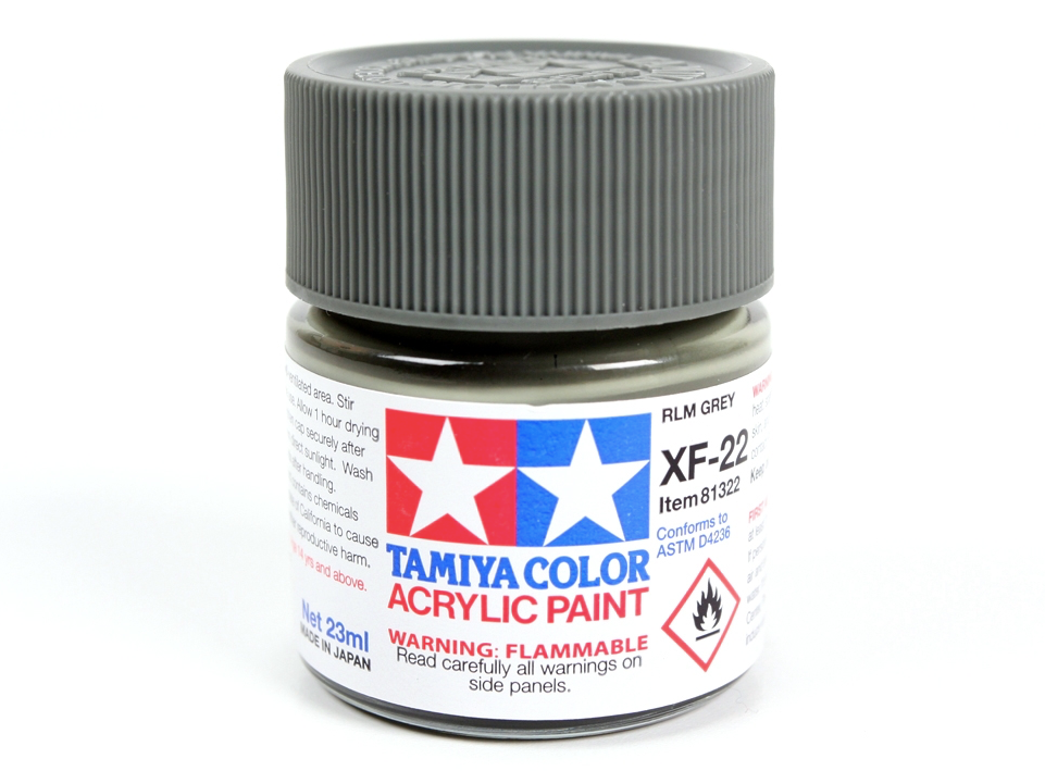 Tamiya 81322 Acryl XF-22 RLM Gris 23 ml – immagine 2