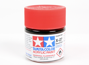 Tamiya 81027 Peinture acrylique X-27 Rouge transparent 23 ml – imagen 2