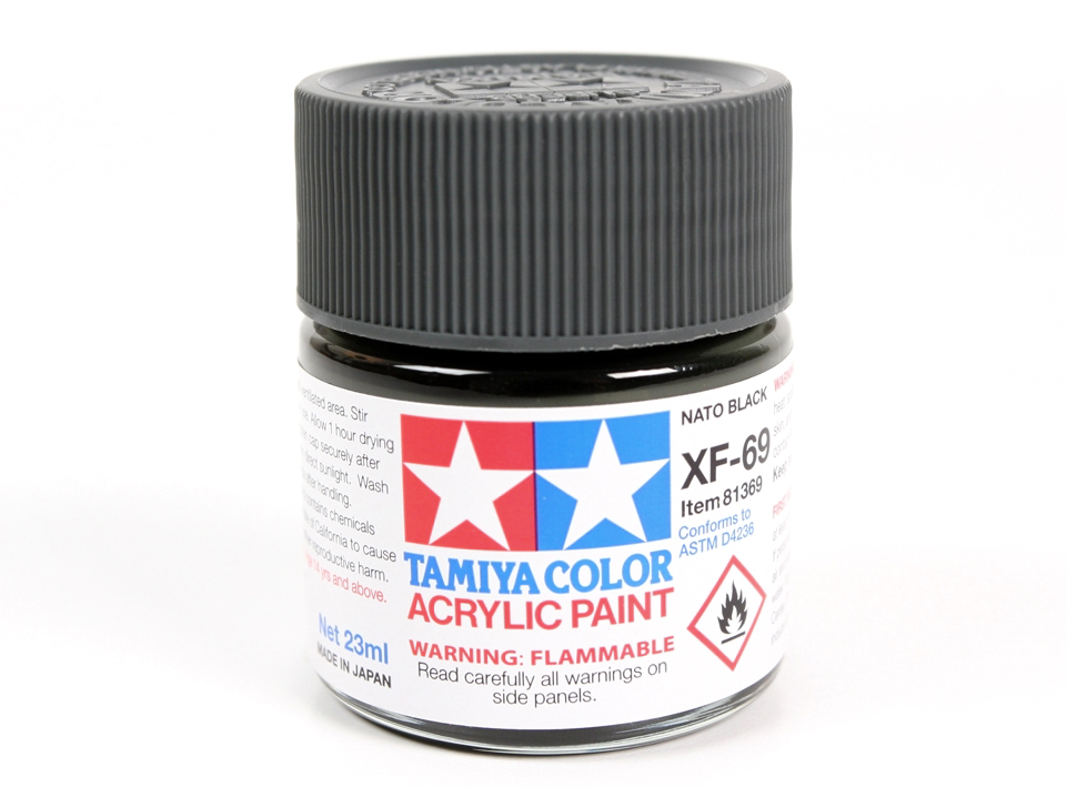 Tamiya 81369 Acryl XF-69 NATO Black 23ml – zdjęcie 2