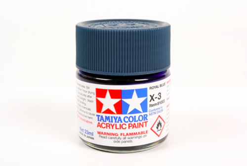 Tamiya 81003 Peinture acrylique X-3 Bleu royal 23 ml  – immagine 2