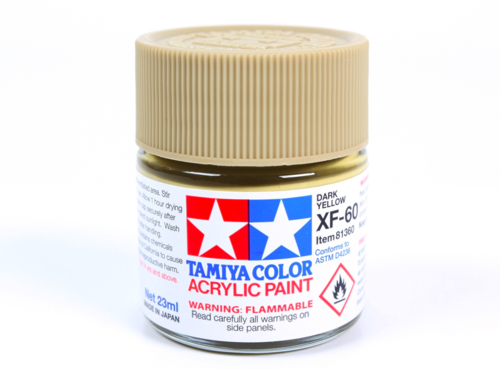 Tamiya 81360 Acryl XF-60 Jaune foncé 23 ml  – immagine 2