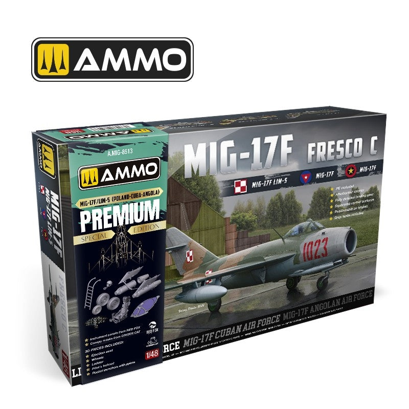 Munitions par Mig Jimenez 8513 MIG-17F / LIM-5 Pologne-Cuba-Angola (Premium Edition) 1/48