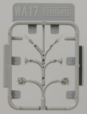 Fine Molds WA17 Affût double Bofors 40 mm AA 1/700 – Bild 3