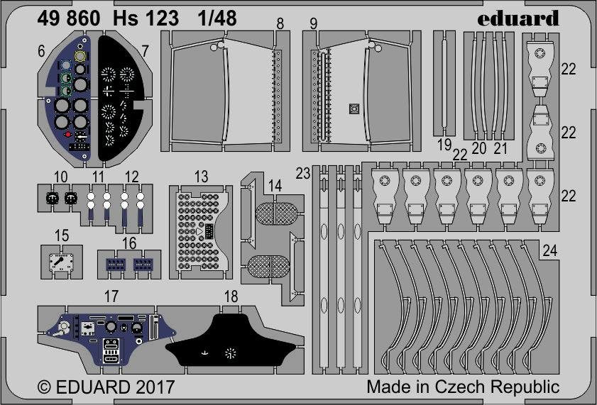 Eduard 49860 Hs 123 MODÈLES GASPATCH 1/48