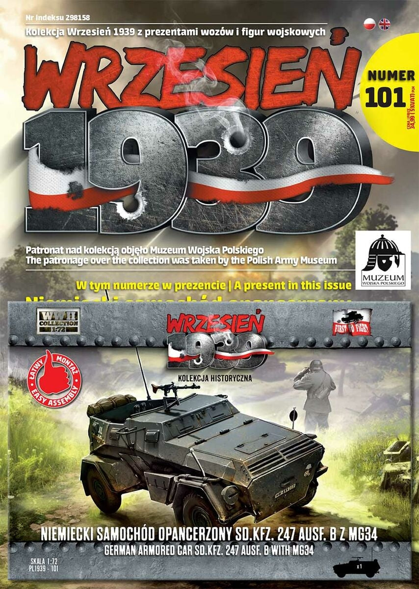 Premier véhicule blindé allemand PL101 Sd.Kfz. 247 Ausf. BZ MG34 1/72