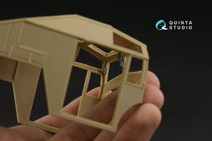 Intérieur imprimé en 3D et coloré sur papier décalcomanie pour le tracteur Quad Gun de Quinta Studio QD35093 (Tamiya) à l&amp;#39;échelle 1/35 – image 9