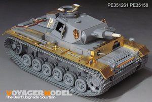 Voyager Model PE351261 WWII German Pz.KPfw.III Ausf.N early version upgrade set basic For DRAGON 6606 1/35 – zdjęcie 5